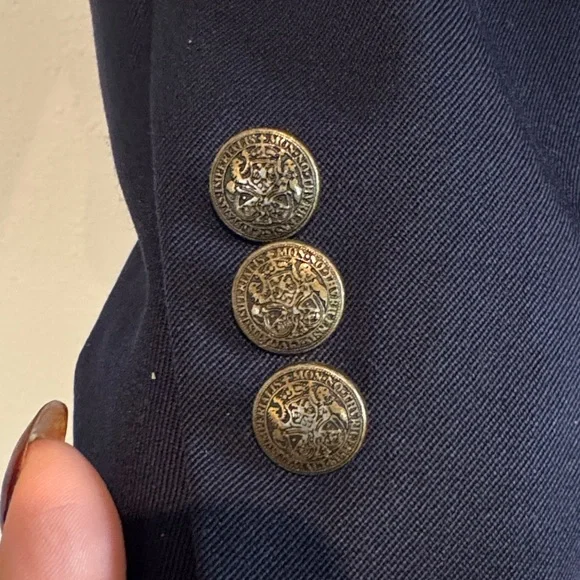 Oscar de la Renta Midnight Blue Blazer - Picture 3 of 11